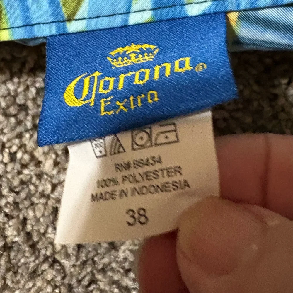 Corona swim trunks Extra‎ Beer Logo Board Shorts Mens Trunks Size 38 Drawstrings